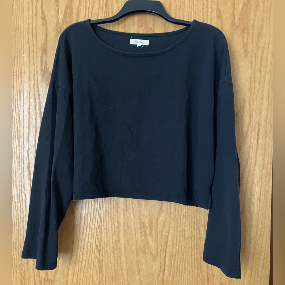 MADEWELL Long Sleeve Crop Top sz L